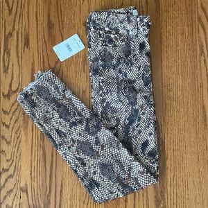 free people snakeskin print jeans